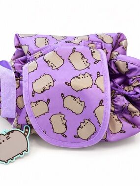 NWT Pusheen Box Exclusive Lavender Drawstring Makeup Travel Pouch
